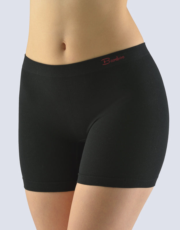 Briefs with long leg coverage Natrual Bamboo Black color