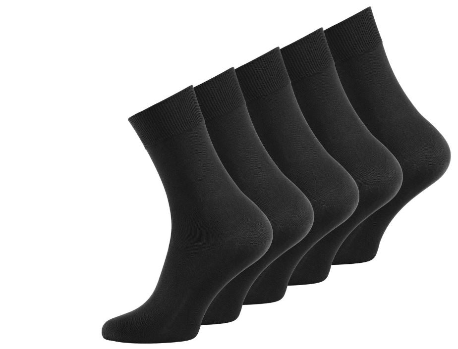 Črne nogavice iz bombaža