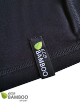 Zip Up Hoodie Black Unisex Eco Bamboo Sport